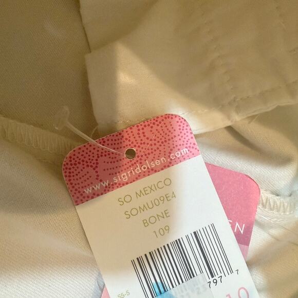 Sigrid Olsen 10 embroidered floral relaxed leg crop Poet pant P 2487 - Picture 11 of 11